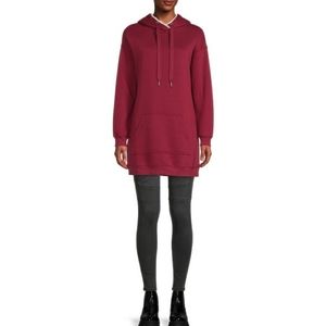 Faux Fur Hood Tunic Pullover